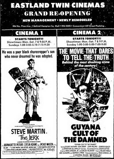 Eastland Twin Theatres - January 25 1980 Ad (newer photo)